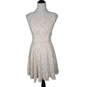 Speechless Size Small Blush Pink Lace Mini Above Knee Dress NWT